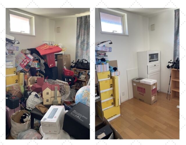 仕事スタート前の片付け　子供部屋＆納戸　松本市　